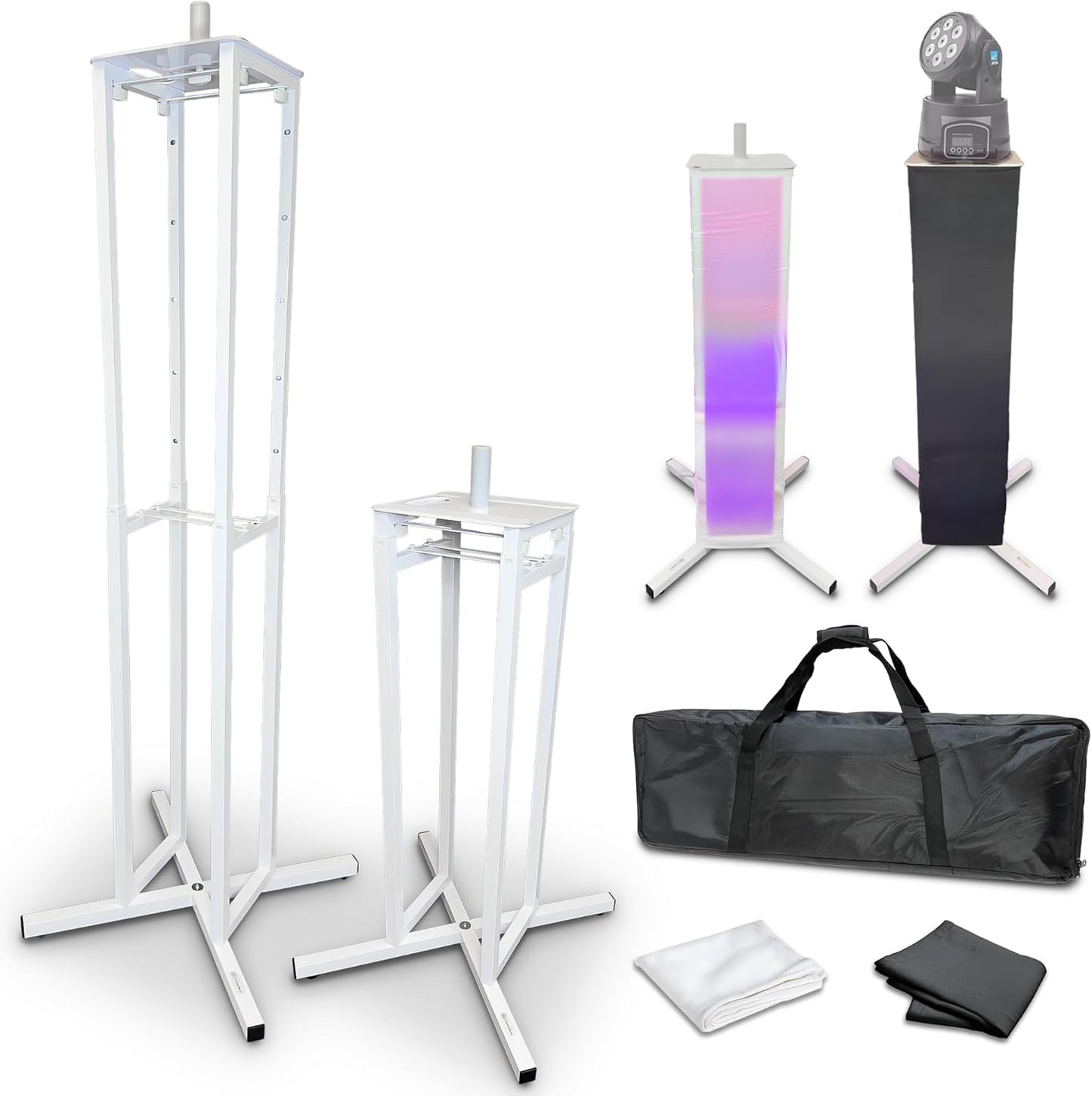 AxcessAble Moving Head Light Totem Stands for Events Setup