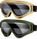 Airsoft Tactical Goggles 2-Pack - Anti-Fog Protection for Paintball