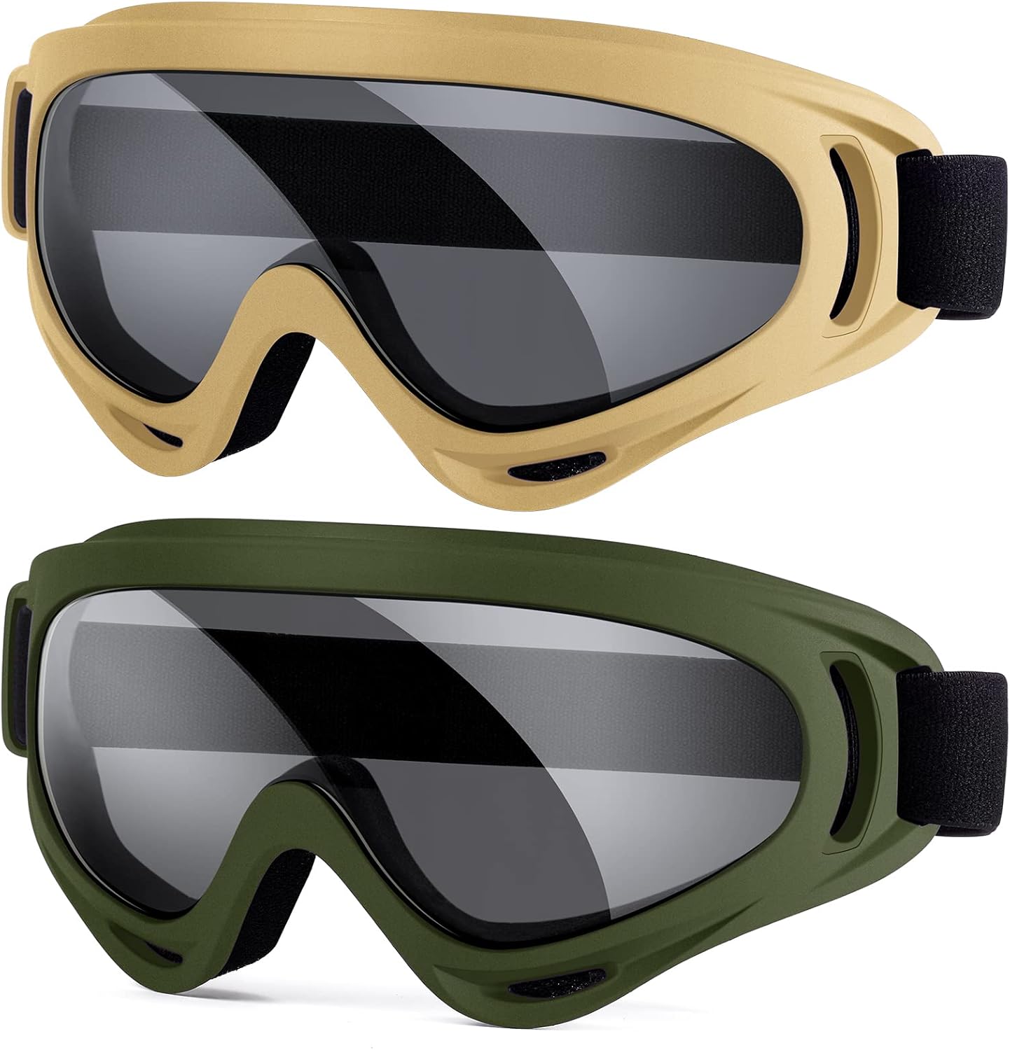 Anti-Fog Outdoor Tactical Goggles 2-Pack for Military Sports