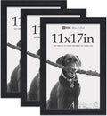 VCK 11x17 Picture Frame 3 Pack - Black Oak Poster Frame