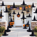 Halatool 48 Pcs Halloween Witch Hats - Floating Black Hanging Decor