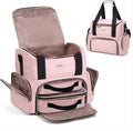 Large Makeup Cosmetic Bag with 2 Removable Case - Double Layer Travel