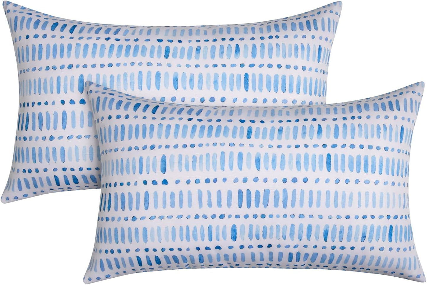 Pack of 2 Waterproof Outdoor Pillows for Patio and Garden
