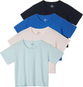 Women's Cotton Crop Top 4 Pack - Comfortable Everyday Essentials