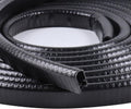 Edge Trim Black U-Channel Rubber Trim Edge 1/2 in x 3/8 in - Durable