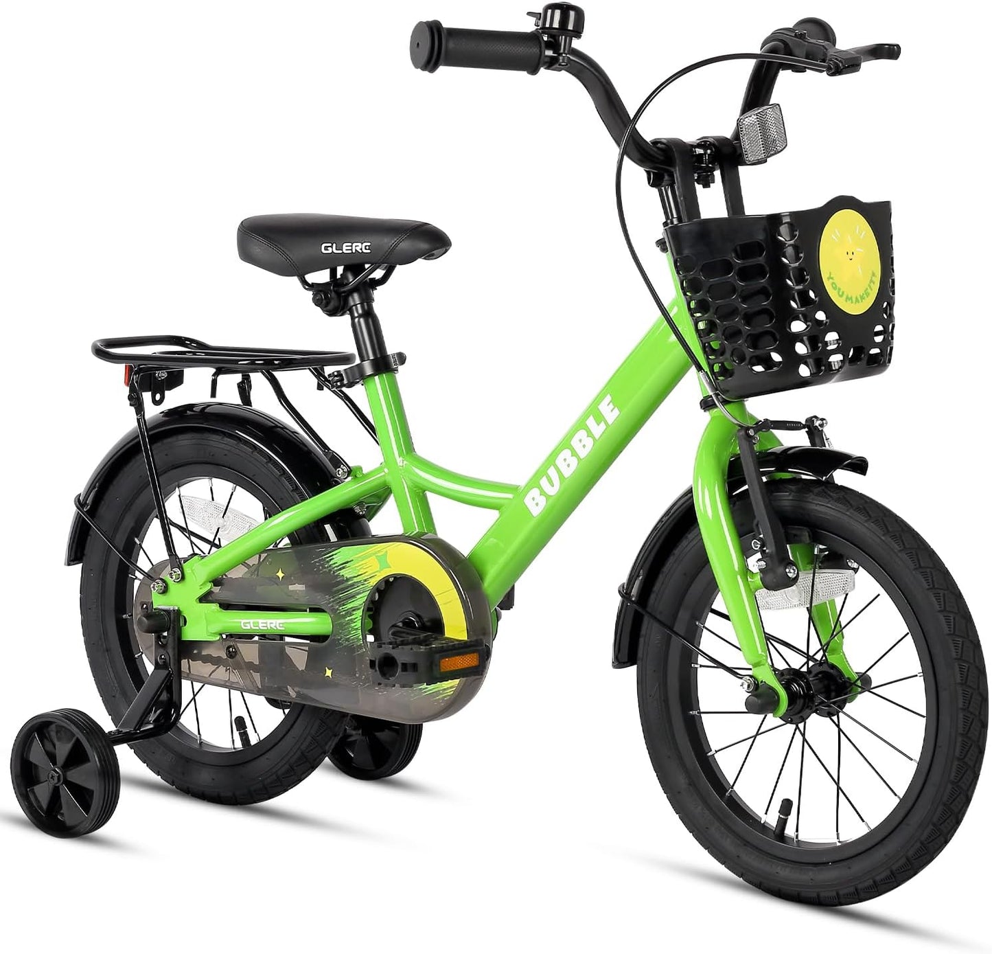 Glerc Bubble Kids Bike for 2-8 Years Old with Training Wheels