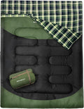 Double Sleeping Bag for Adults Waterproof 2 Person Camping Gear