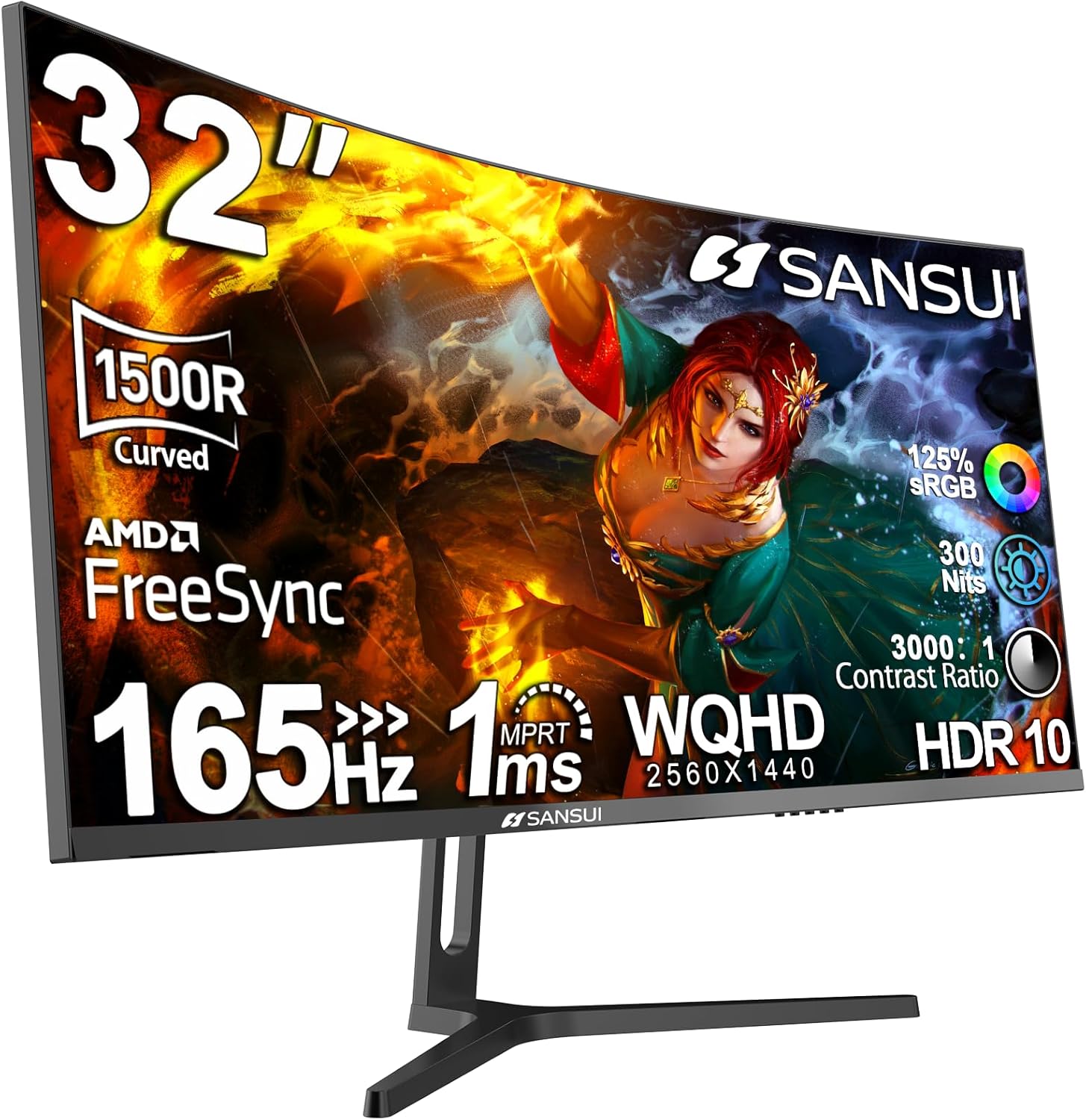 Immerse in Gaming Thrills with SANSUI 32 Curved Monitor