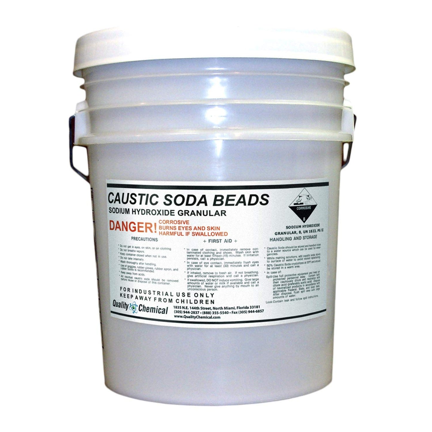 Quality Chemical Sodium Hydroxide Beads for Multi-Purpose Use
