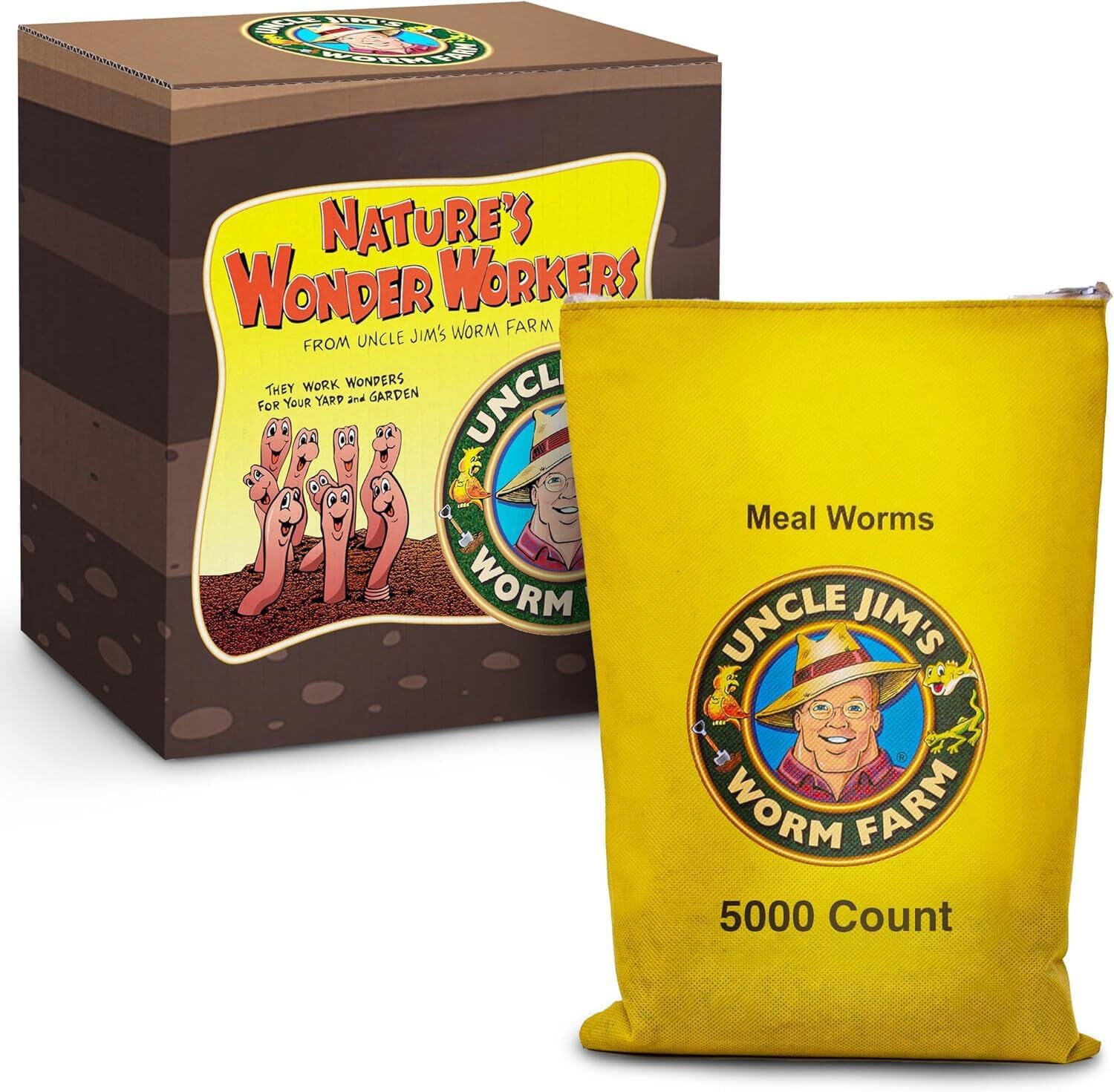 Mealworms for Reptiles and Chickens - 5000 Count Bulk Supply