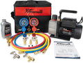 XtremepowerUS Vacuum Pump Gen2 4.5 CFM - Complete A/C Service Kit
