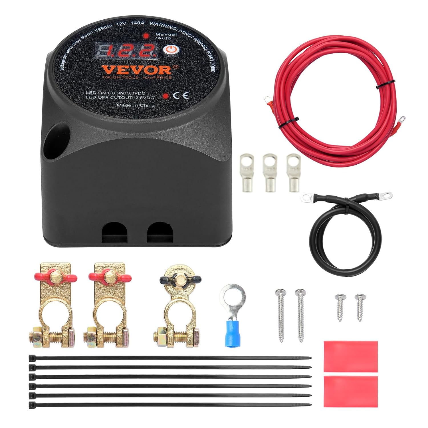 VEVOR Dual Battery Isolator Kit for Smart Energy Management
