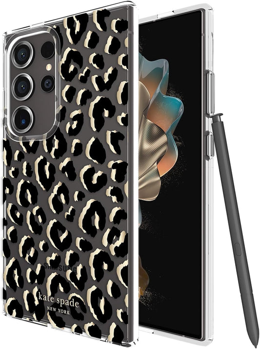 Stylish Samsung Galaxy S24 Ultra Case with City Leopard Design