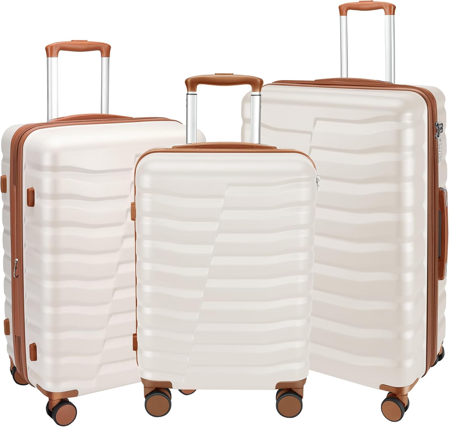 Lightweight Luggage Set with Spinner Wheels & TSA Lock for Travel