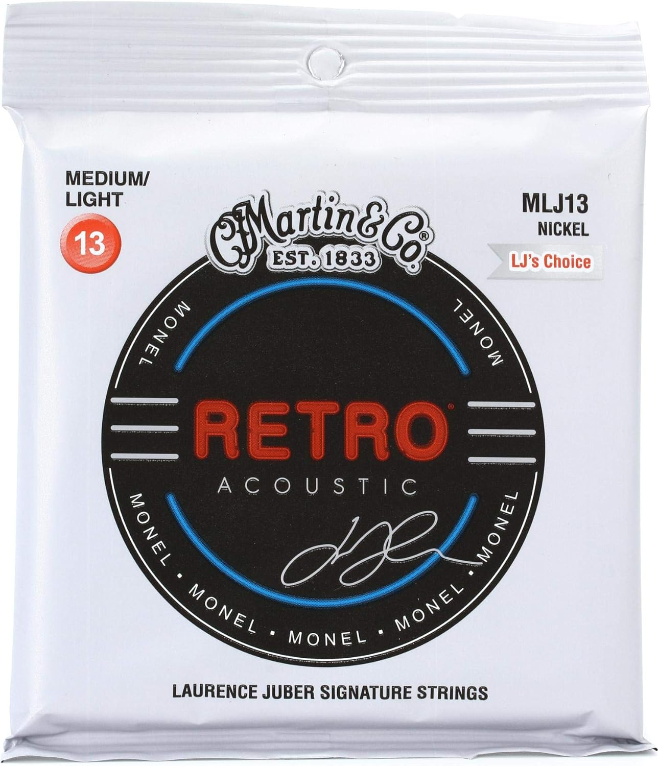 Premium MARTIN Retro Acoustic Guitar Strings: LJ's Choice
