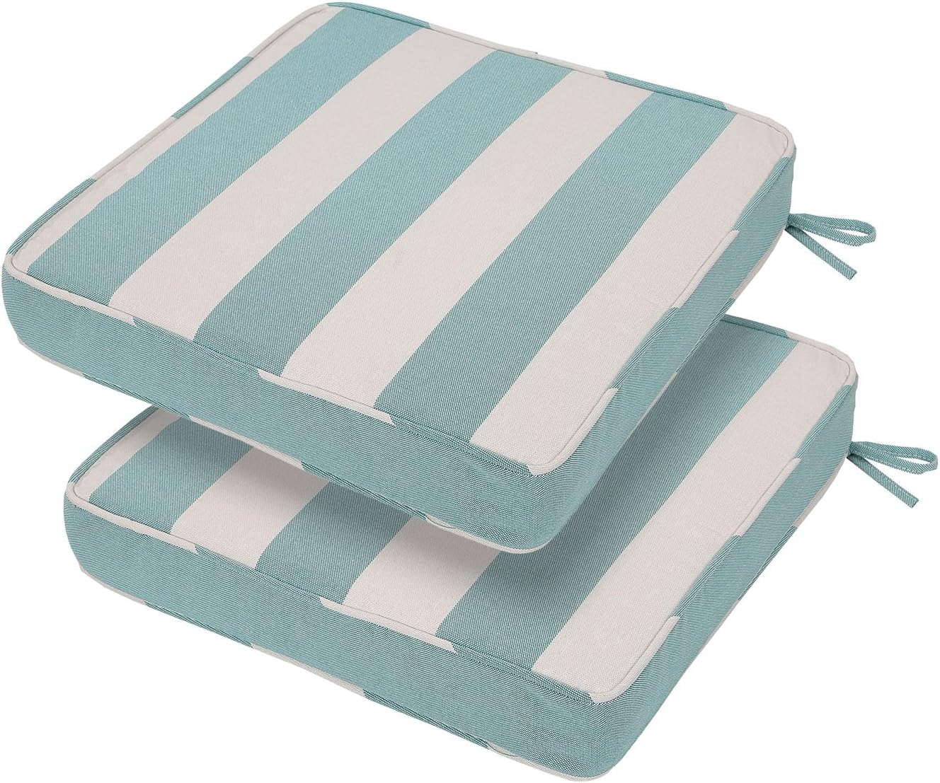 18x18x3 Inch Outdoor Square Corner Chair Cushions for Comfort