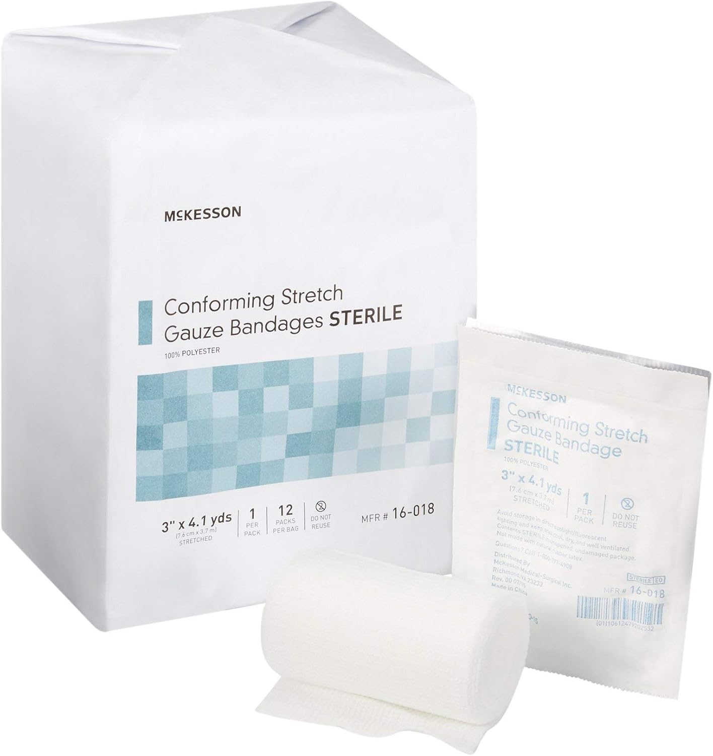 McKesson Conforming Stretch Gauze Bandages for Wound Care