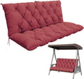 Porch Swing Cushion with Backrest 60x40 in Fuchsiared - Thick 5 in