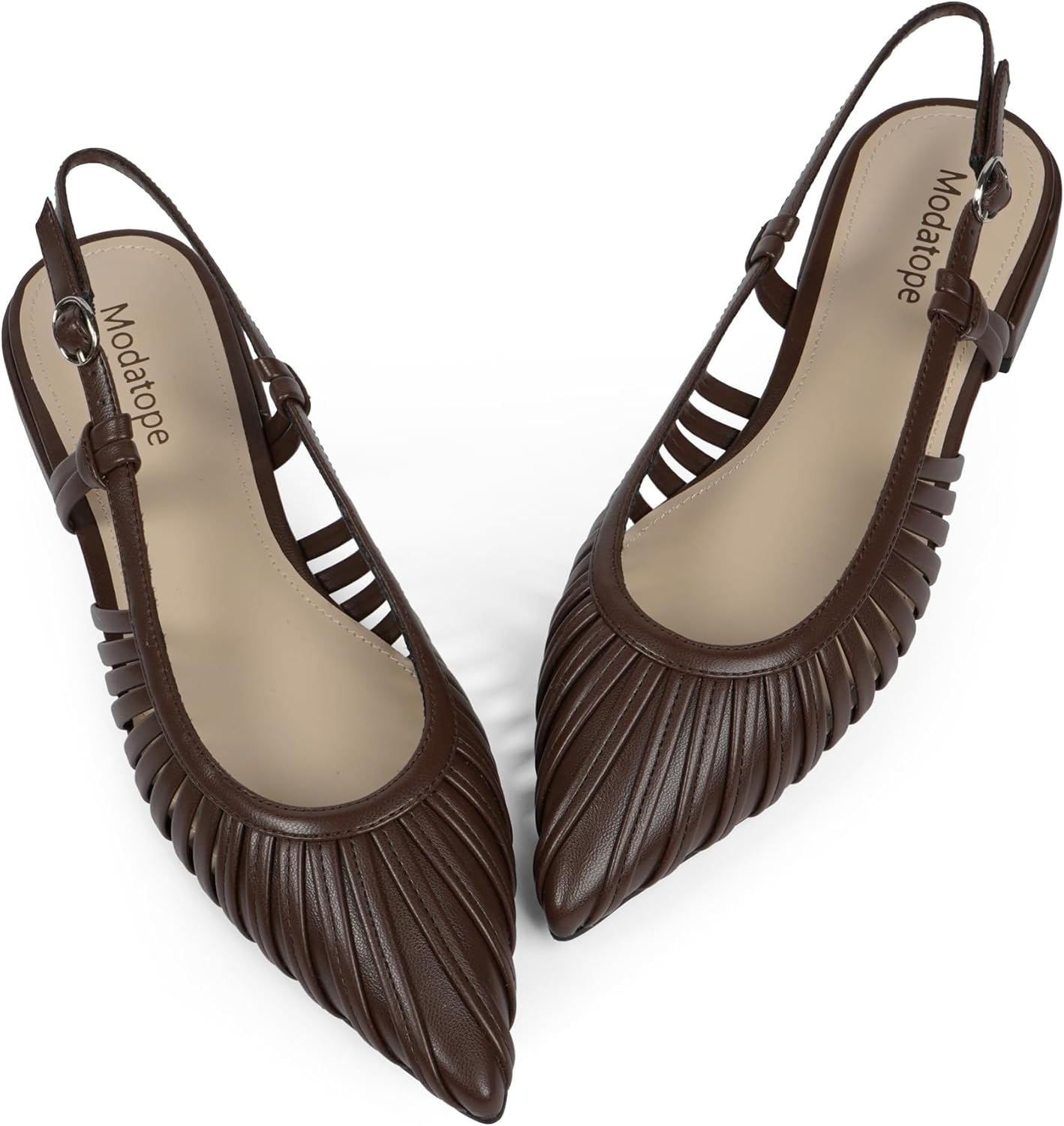 Modatope Slingback Flats for Women - Classic Pointed Toe Style