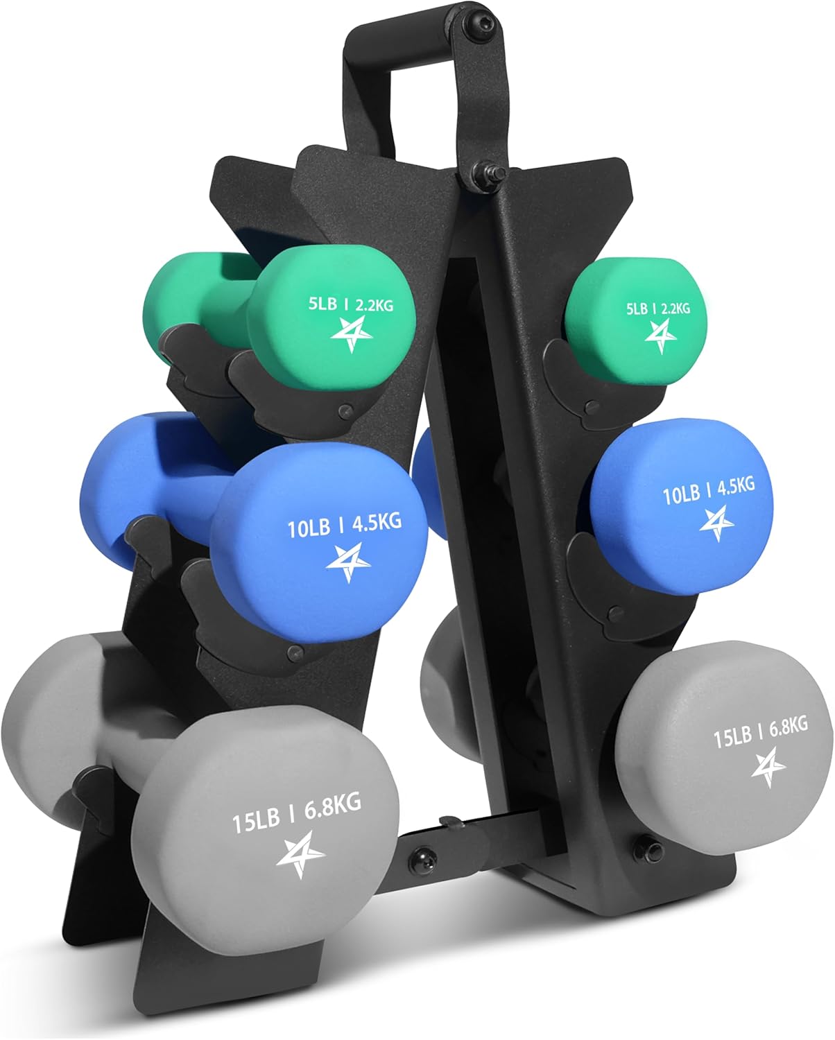 Yes4All Neoprene Coated Dumbbell Hand Weight Sets for Home Gym