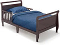 Delta Children Wood Toddler Bed Sleigh - Low Profile Black Cherry