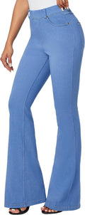 Bell Bottom Jeans High Waisted Pull On Flare Jeans - Sculpting Fit