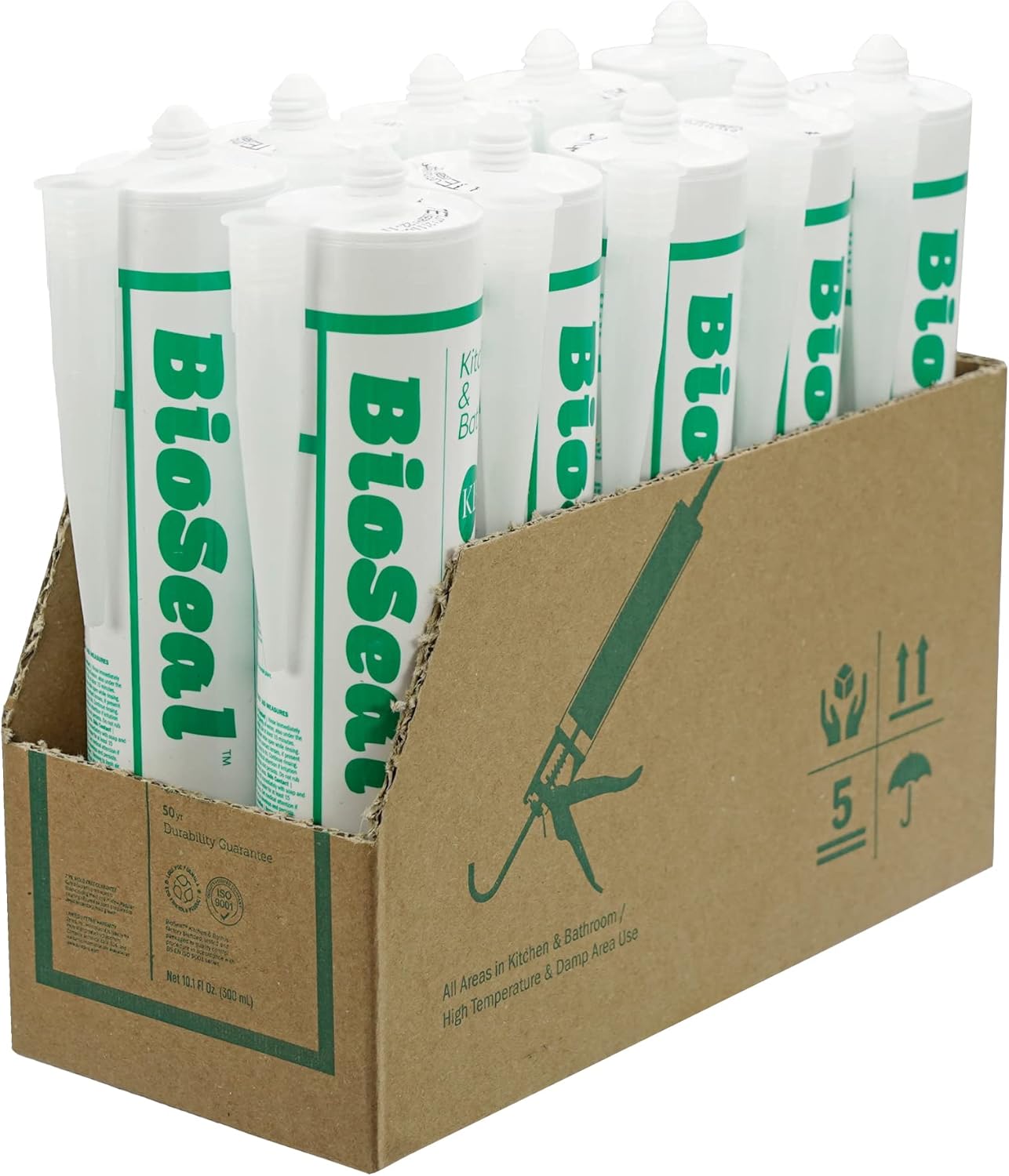 Translucent BioSeal 100% Silicone Sealant for Kitchen and Bath