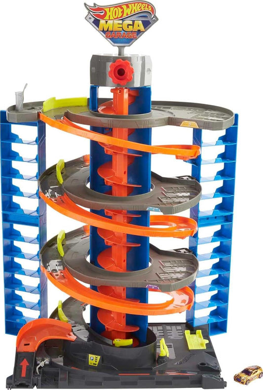 Hot Wheels City Mega Garage Playset with Corkscrew Elevator
