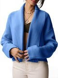 Cropped Cardigan Open Front Shawl - Fall Cozy Layering