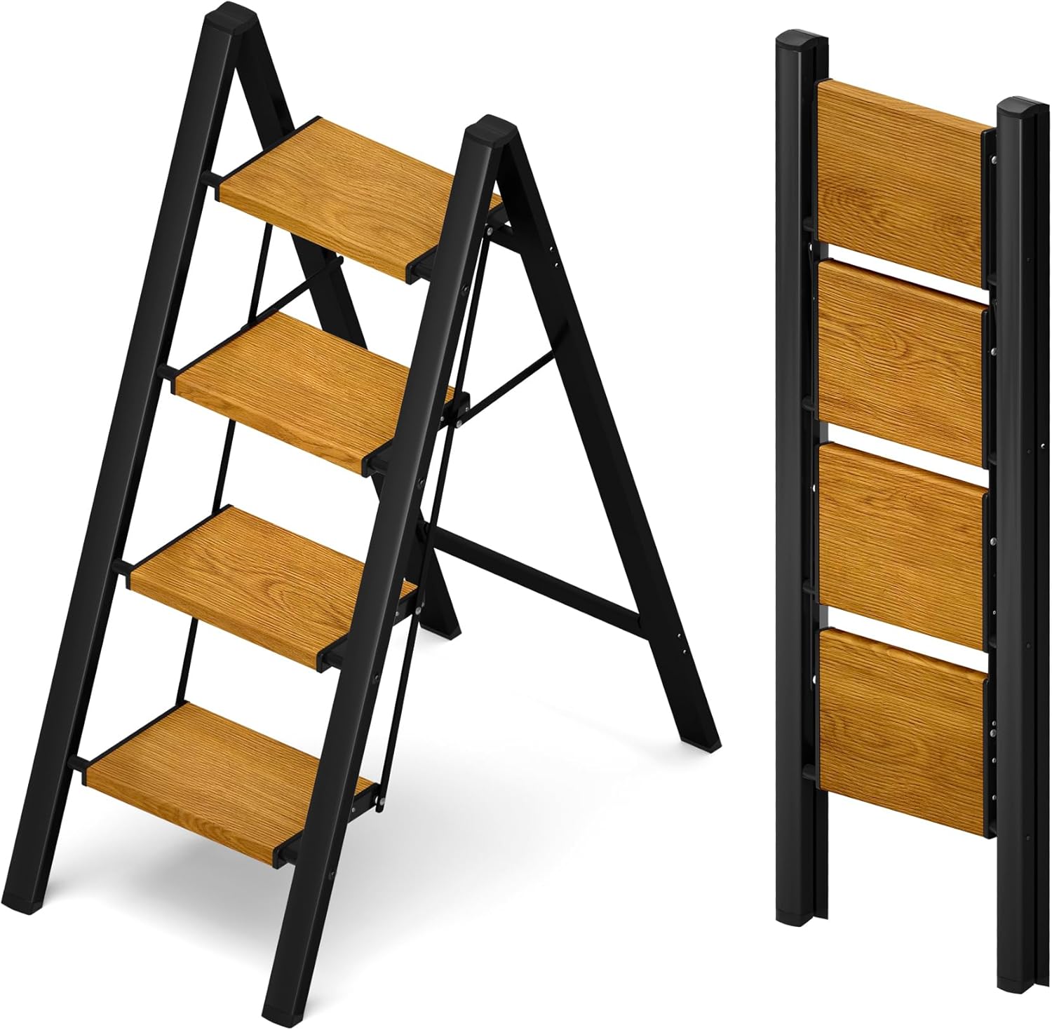 Taranta 4 Step Ladder - Lightweight Folding Step Stool for Home