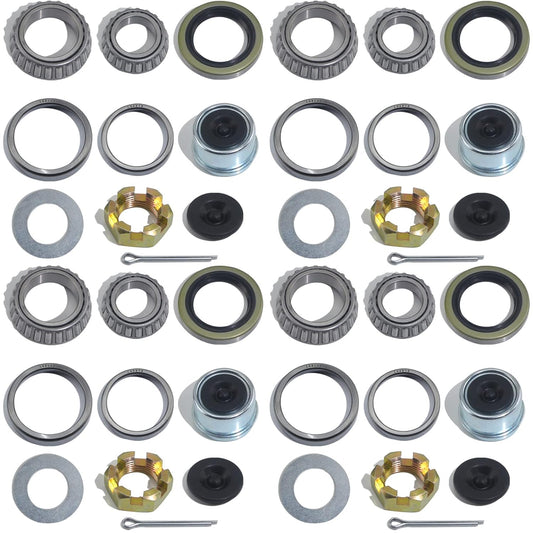 4 Sets 3500 LB Boat Trailer Axle Bearing Kits for #84 Spindle