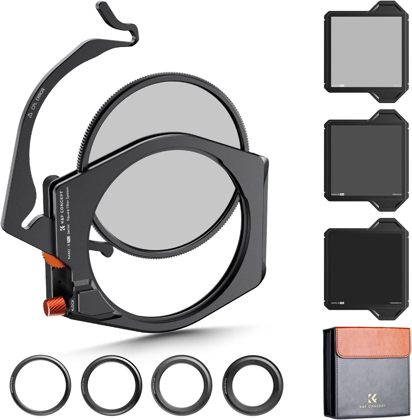 K&F Concept X PRO Square Filter Holder System Kit for Photographers