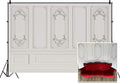 Vintage Room 10x7ft Backdrop - Realistic European Frame Photo Wall