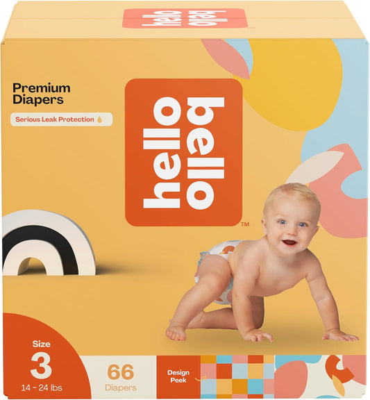 Hello Bello Size 3 Diapers - Hypoallergenic & Extra Absorbent! 
