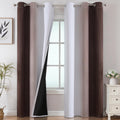 Estelar Textiler Ombre Blackout Curtains 42W x 84L - Thermal Insulated