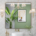 36x36 Bronze Bathroom Mirror Rounded Rectangle - Modern Vanity Mirror