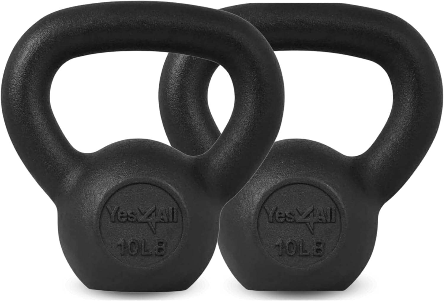 Yes4All 5-80 lbs Cast Iron Kettlebell for Strength Training