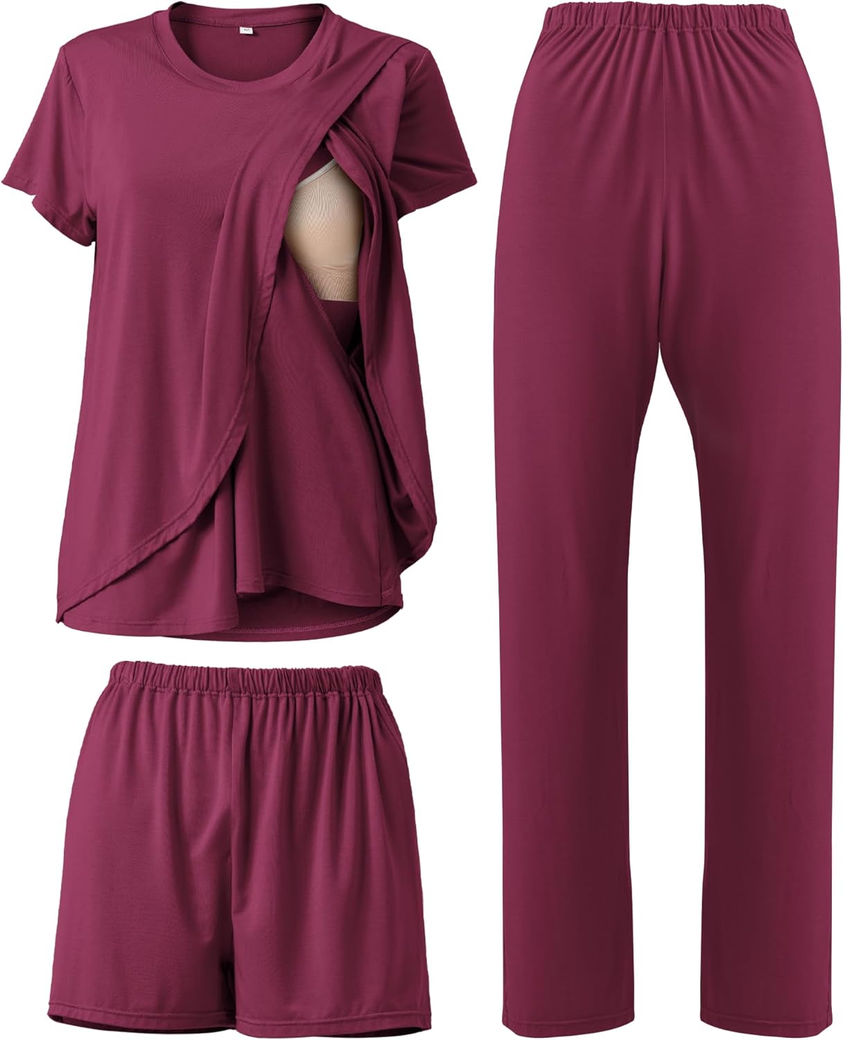 Postpartum Nursing Pajamas Set for Comfortable Breastfeeding