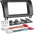 NuIth Matt Double DIN Radio Dash Kit for Toyota Tundra and Sequoia