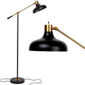 Brightech Wyatt 60 in. Classic Black Adjustable LED Floor Lamp
