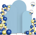 Spandex Anti Wrinkle Arch Backdrop Cover Set of 3 Dusty Blue - Smooth