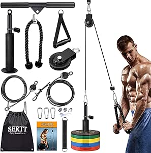 SERTT LAT and Lift Pulley System for Home Gym Workouts