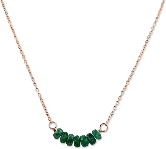 Personalized Birthstone Bar Necklace for Women and Girls