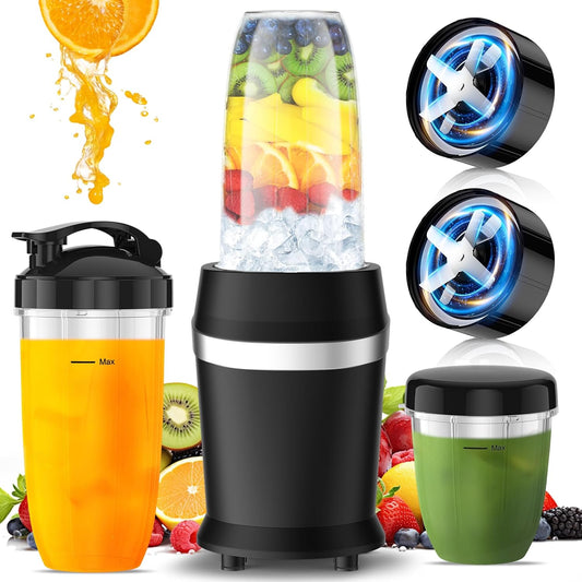 Portable 1200W Smoothie Blender Set with To-Go Cups