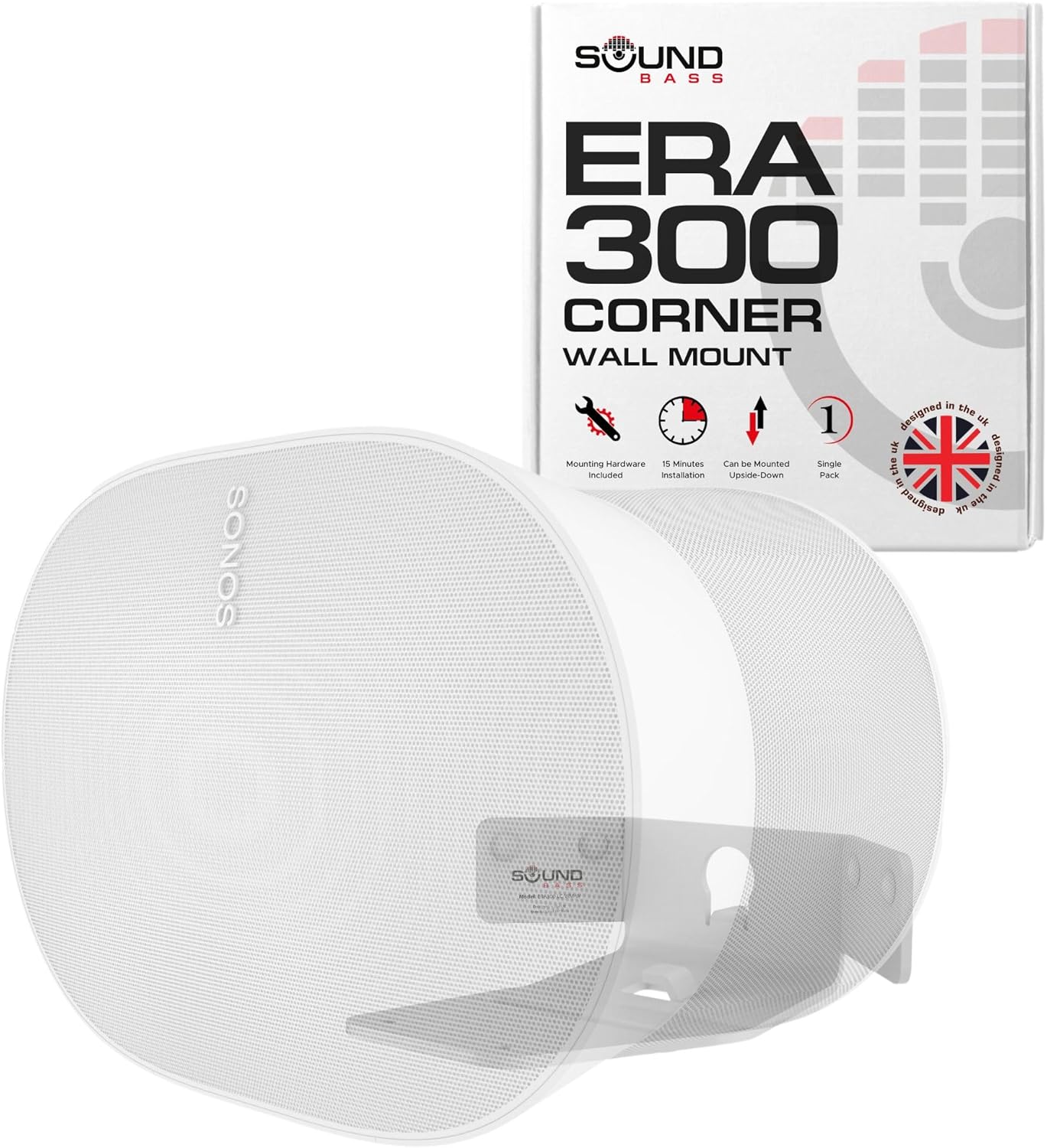 Sound Bass ERA300 Corner Wall Mount Bracket for Optimal Audio