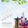Swivel Plant Hangers Outdoor 16 in 4 Pack - Heavy Duty Double Hooks