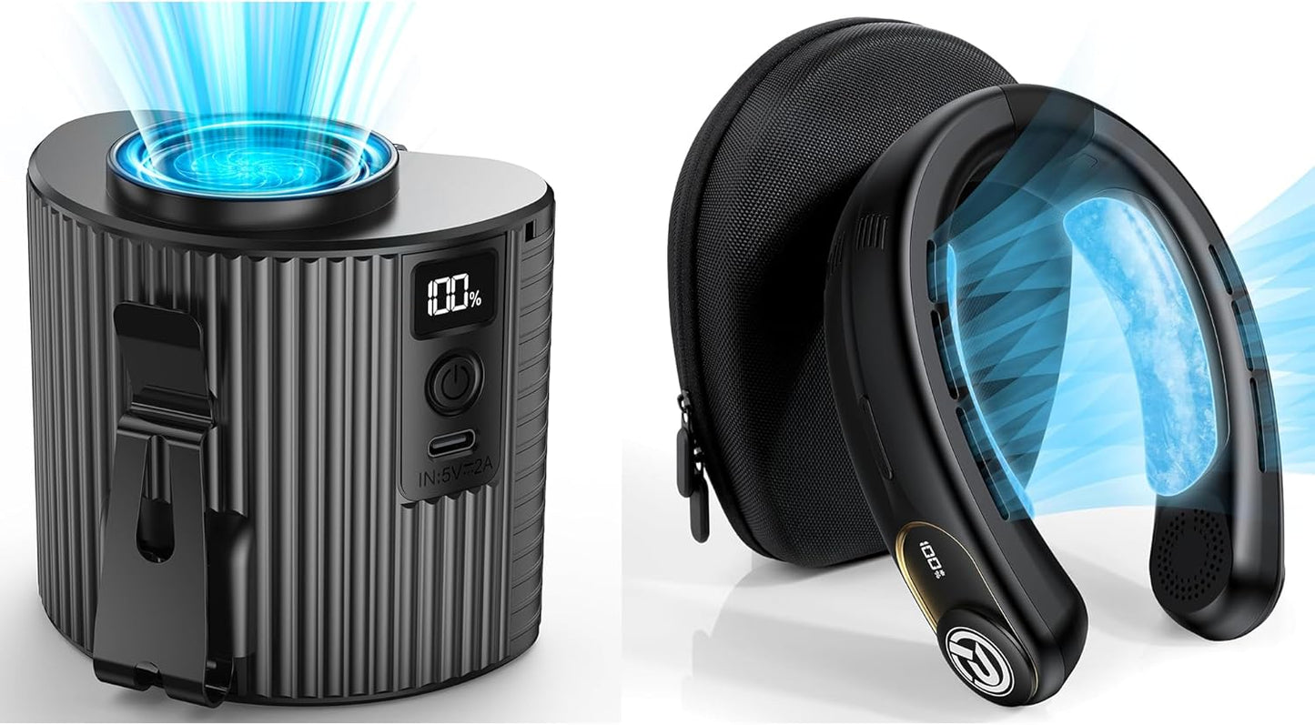 COMLIFE Wearable Mini Fan - Stay Cool Anywhere!