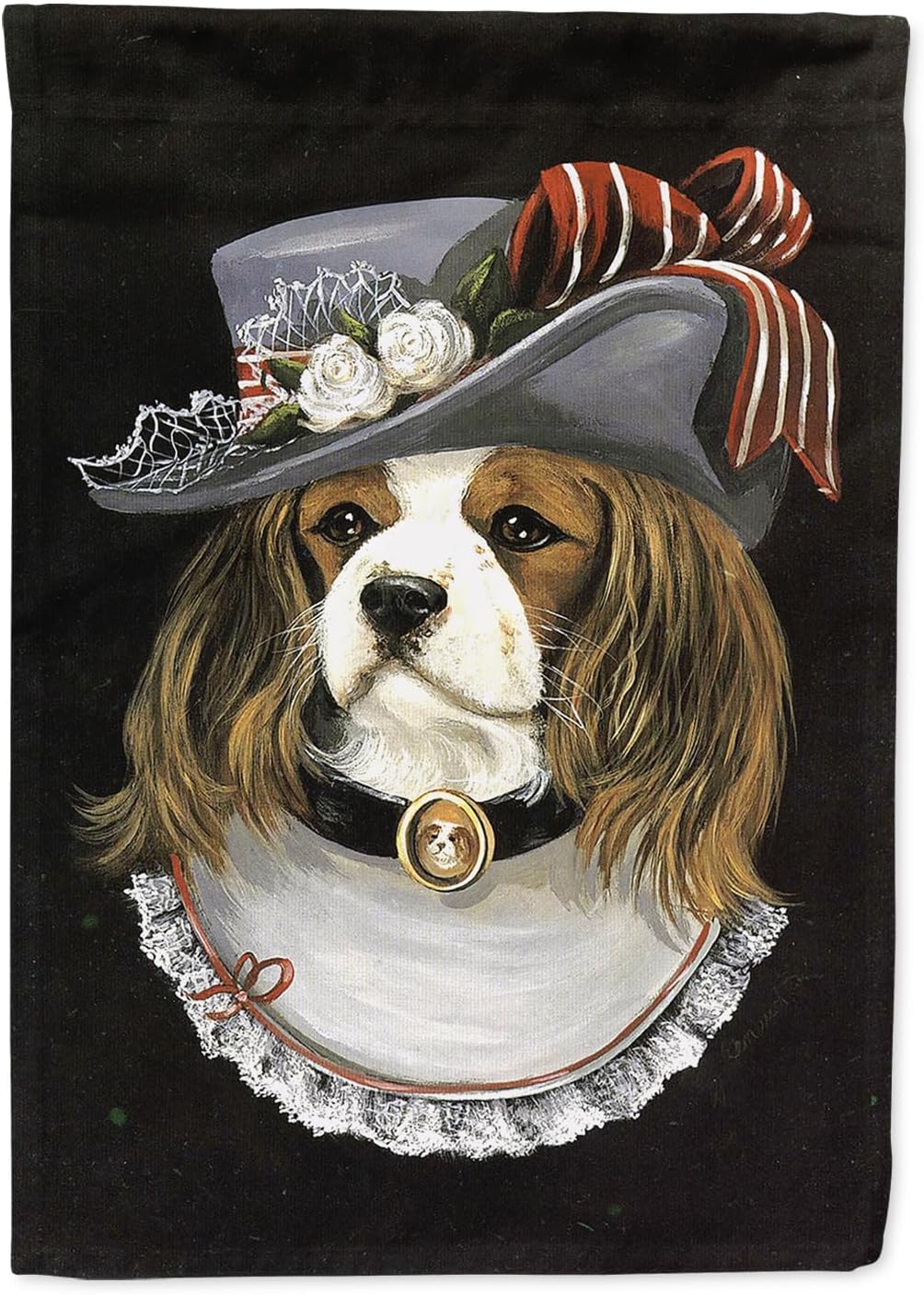 Cavalier Spaniel Stella House Flag for Outdoor Decor