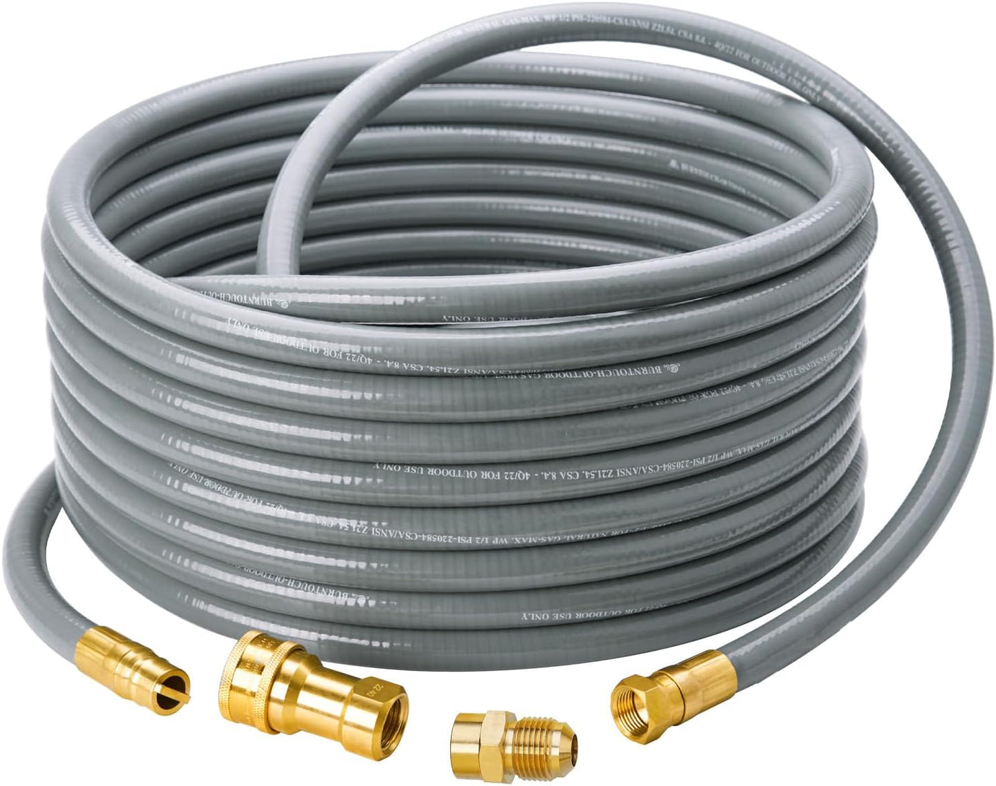 40 Feet Natural Gas Grill Hose with Quick Connect Fittings