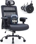 500lbs Big & Tall Office Chair with Lumbar Massage Support by Sunchen